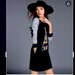 Zero Paris sweatshirt mini dress in XL.